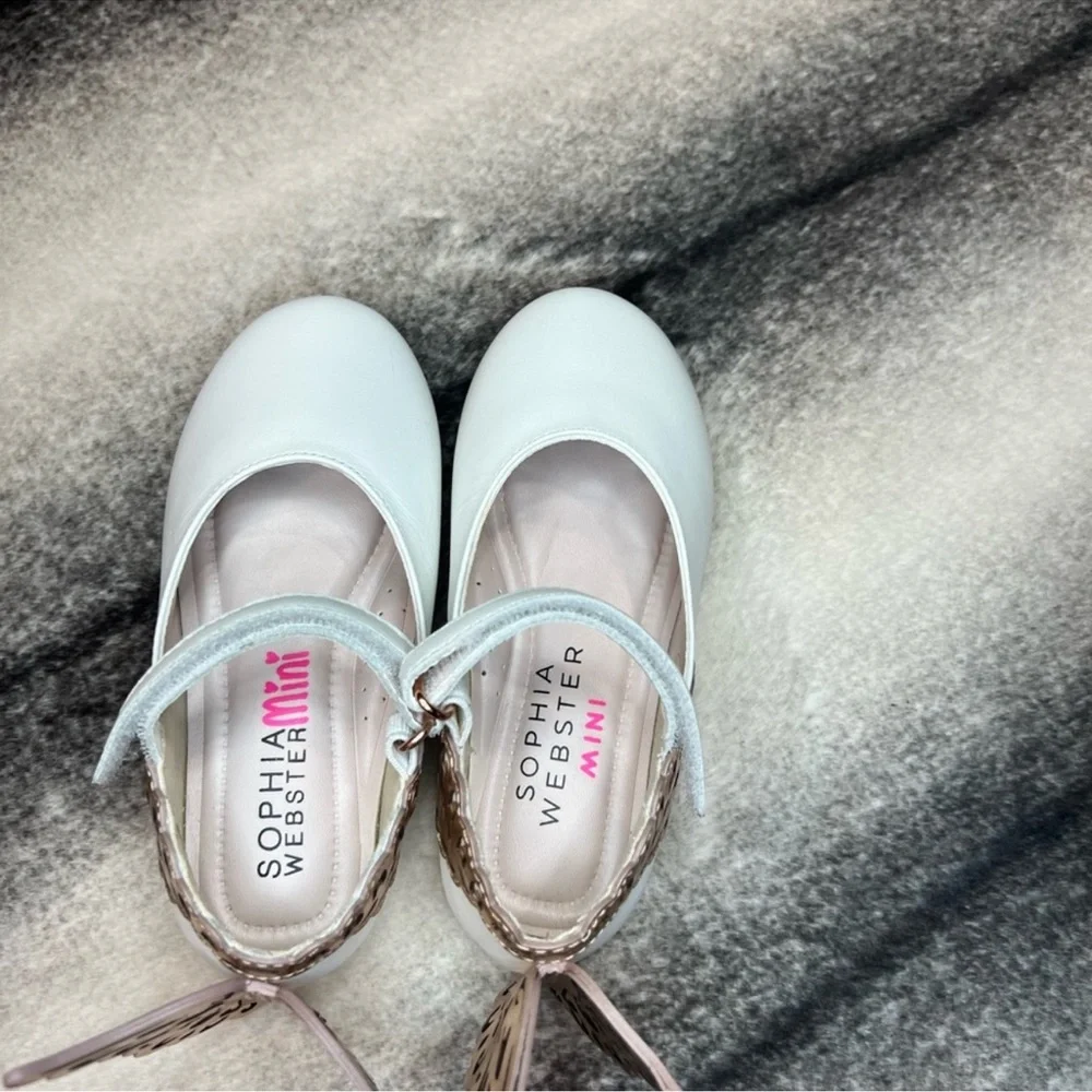 Sophia Webster Evangeline Butterfly Leather Flats Toddler Kids - Picture 6 of 10